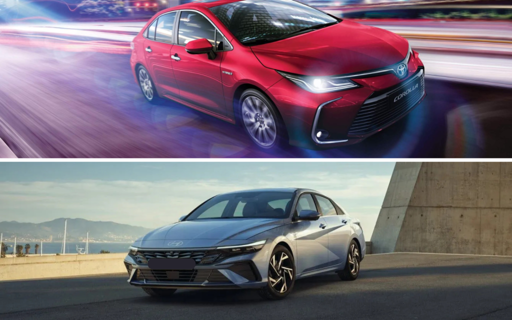 Compare the Toyota Corolla and the Hyundai Elantra