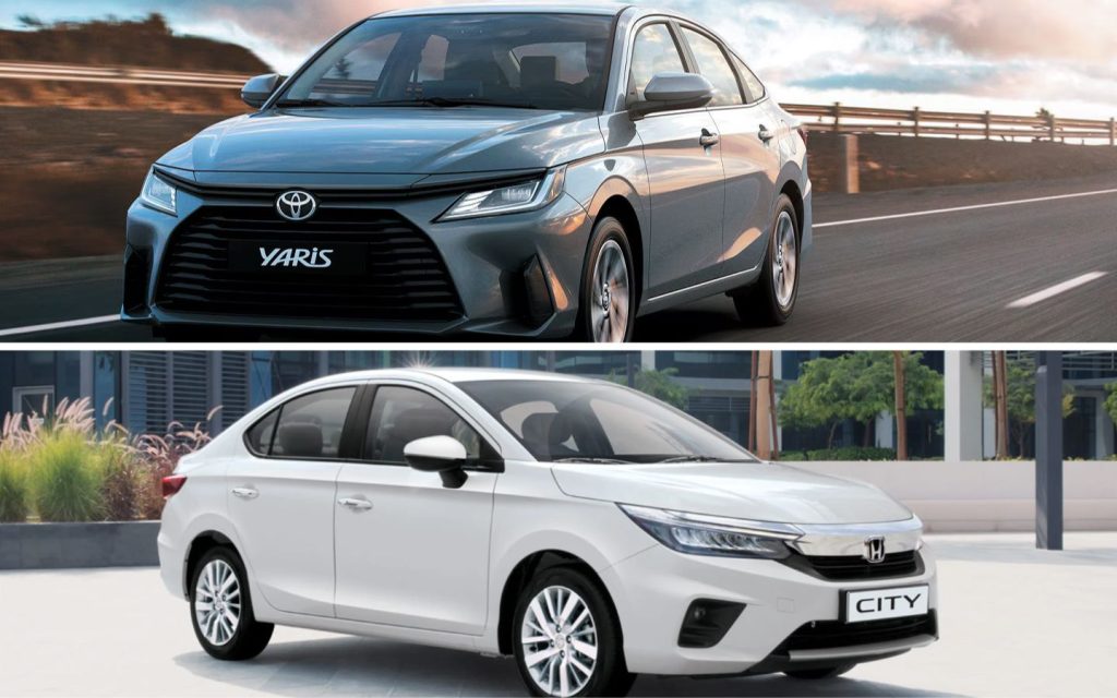 Toyota Yaris vs Honda City exterior design
