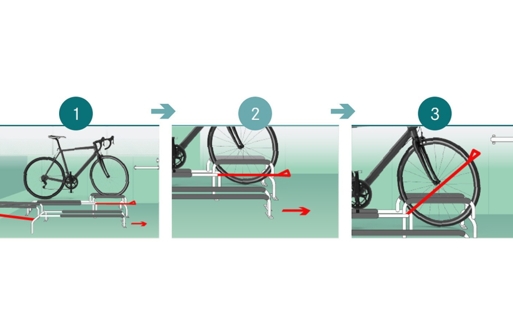 Fixing bike on Bus 73 in Abu Dhabi