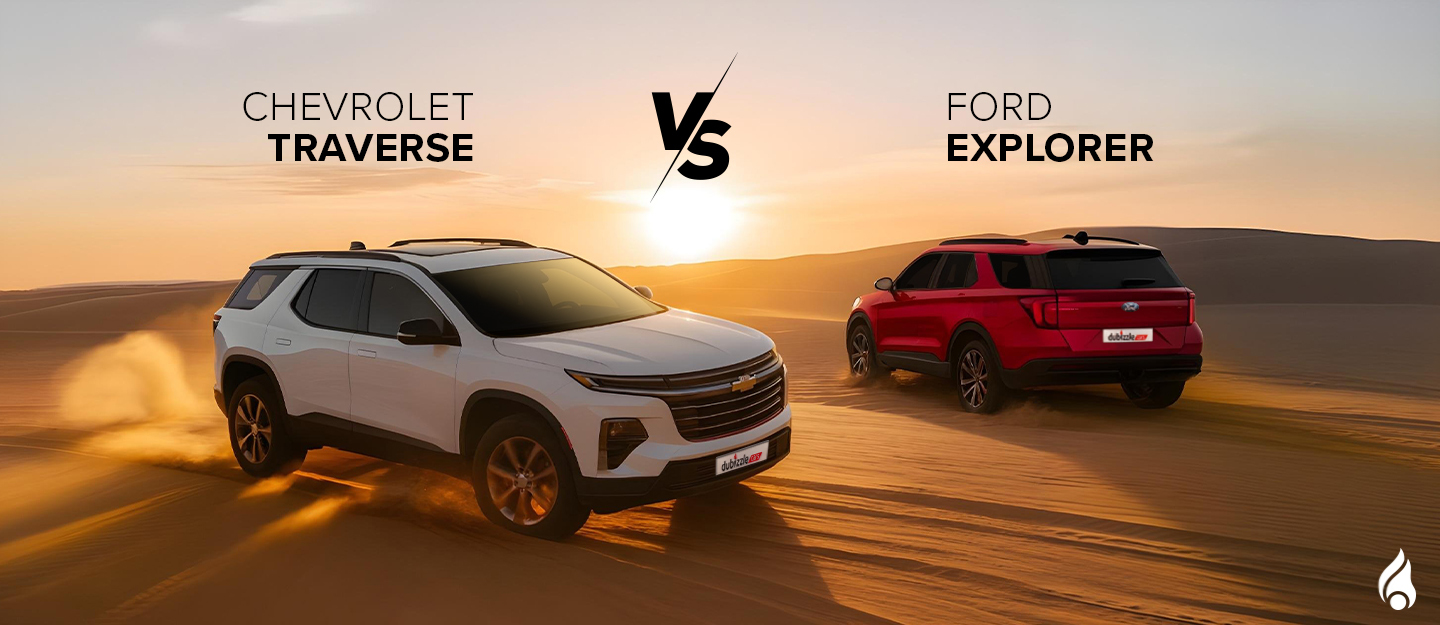 comparison of the Ford Explorer vs Chevrolet Traverse