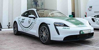 Porsche Taycan joins the dubai police fleet