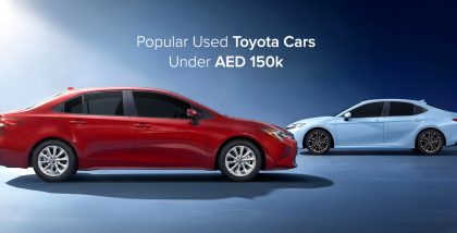 Popular Used Toyota Cars Under AED 150k