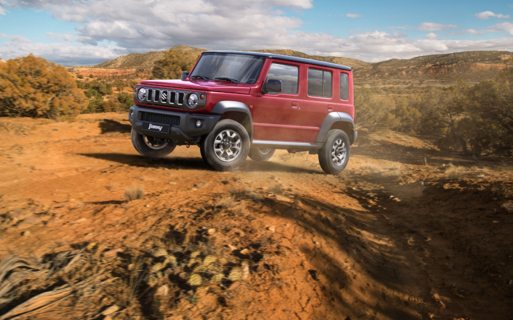 Off-roading SUV Suzuki Jimny in the UAE