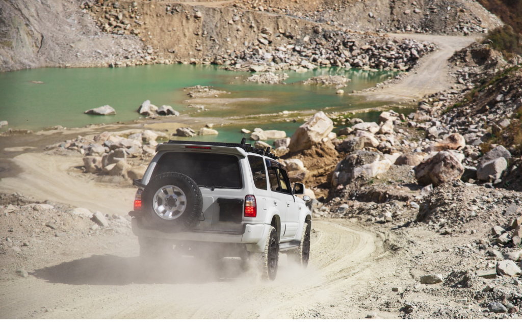 off-roading SUV are specially designed for rough terrains 