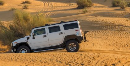 4x4 vehicle in desert