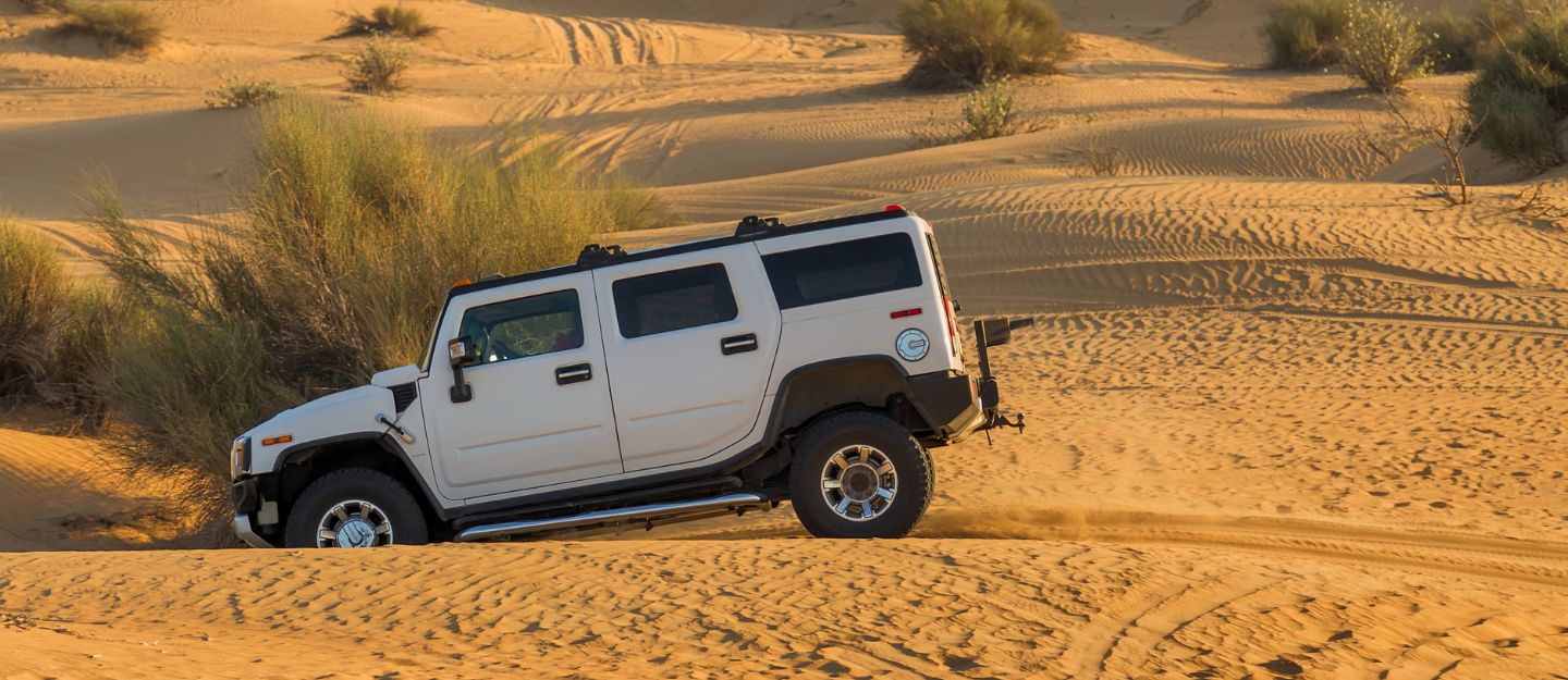 4x4 vehicle in desert