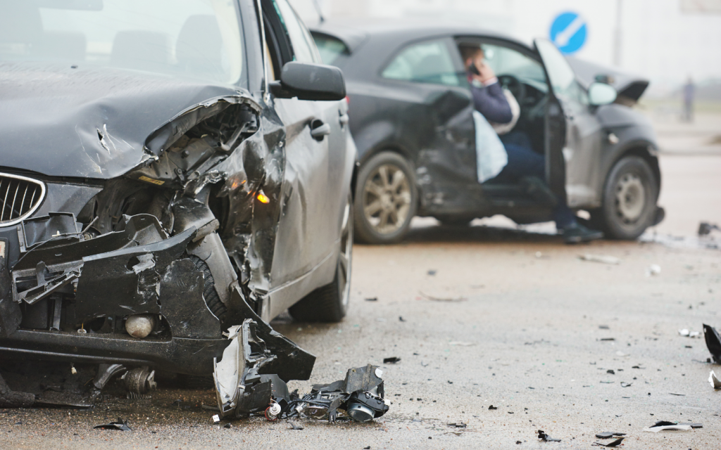 Vehicle totalled after an accident