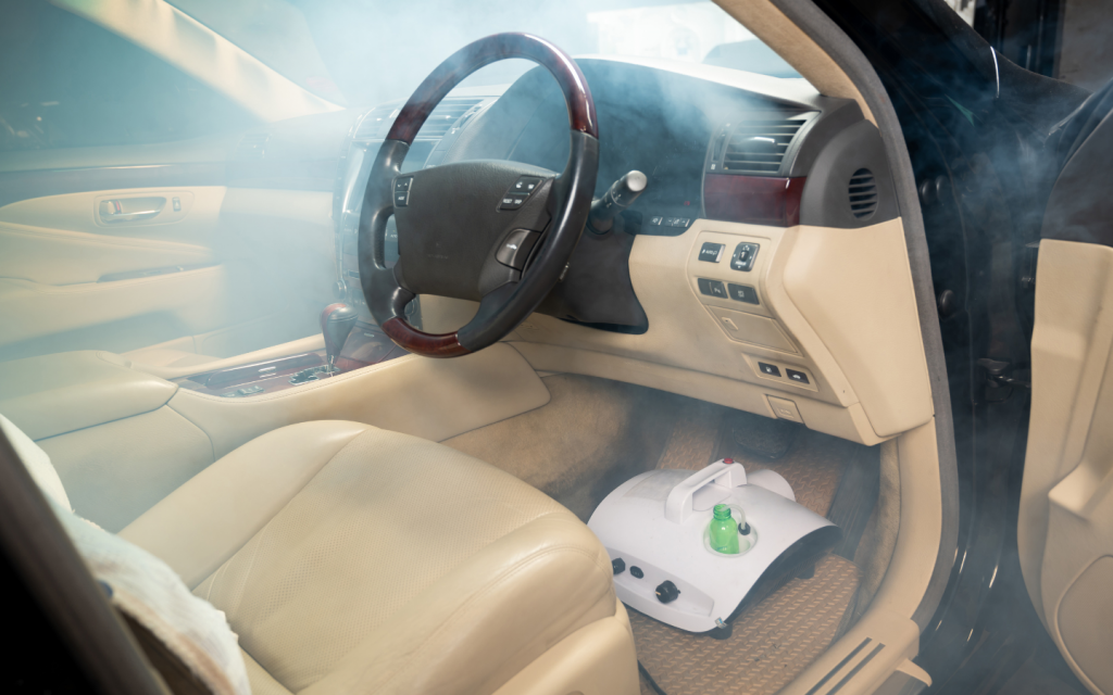 Fumes releasing from car interior 