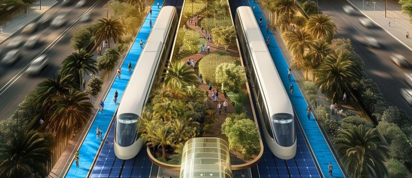 all about the world's greenest highway in Dubai