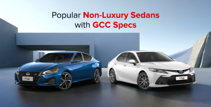Non-Luxury Sedan models with GCC Specs