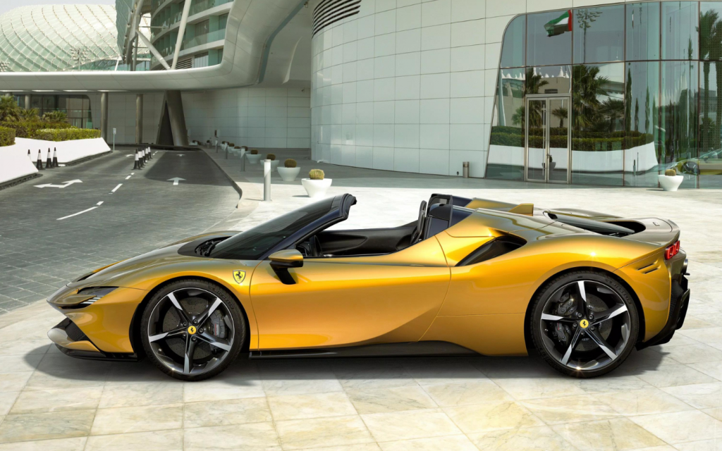 SF90 Spider infront of a building