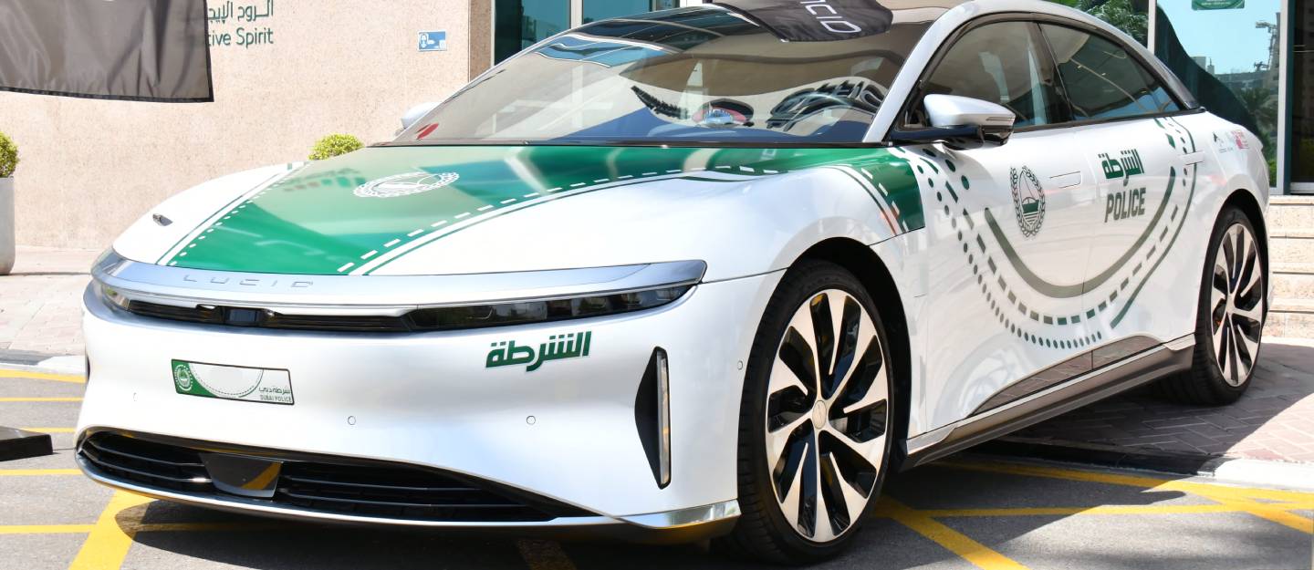Lucid Air joins the Dubai Police Fleet