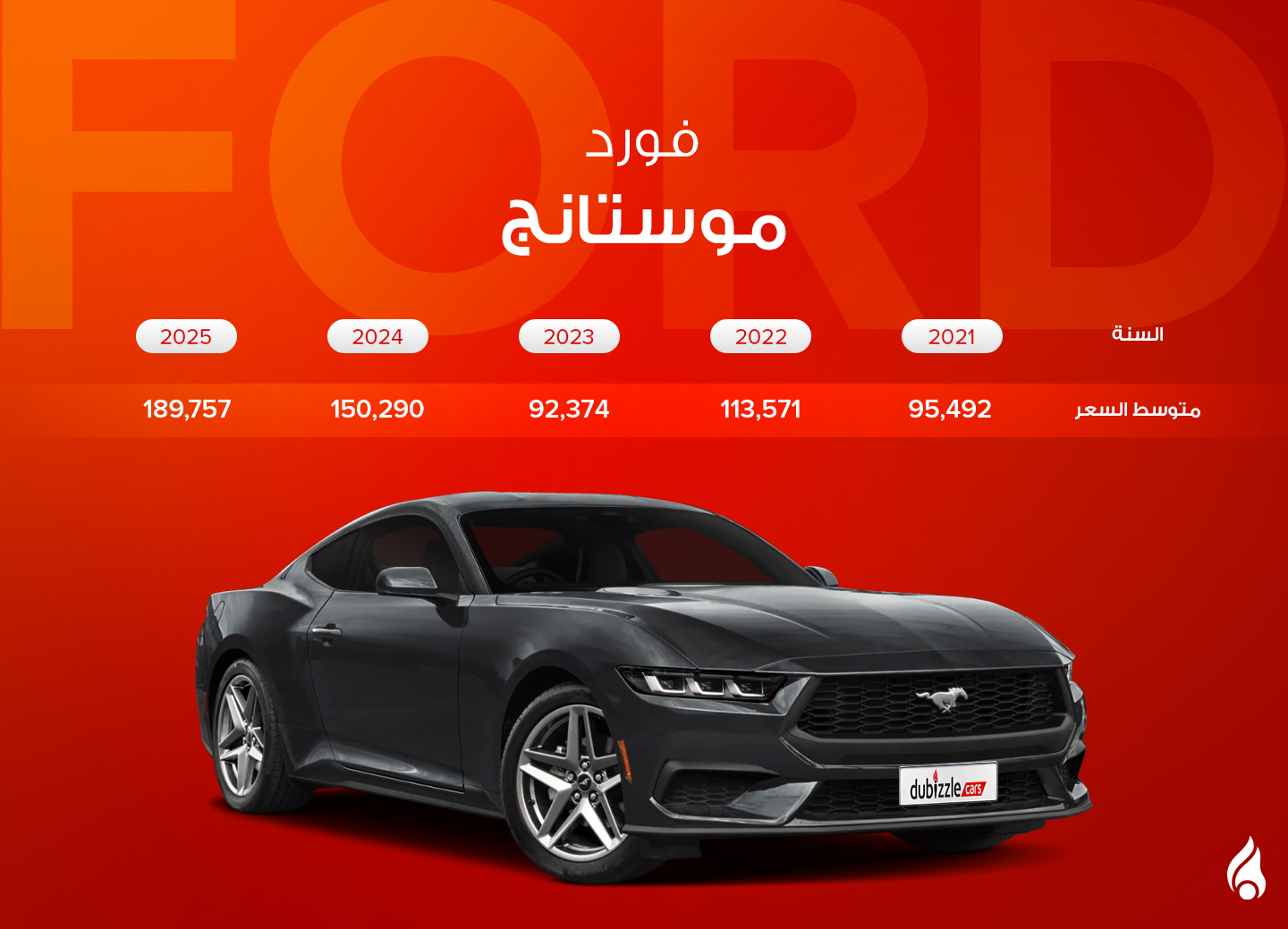 أسعار سيارة فورد موستانج في الإمارات