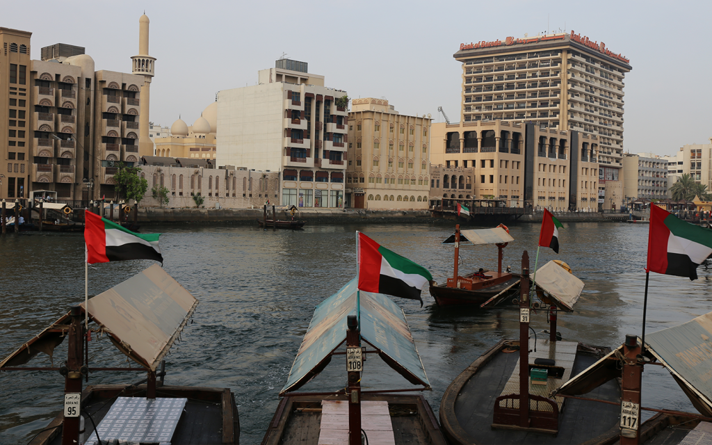 عبرات في إحدى بحيرات إمارة دبي