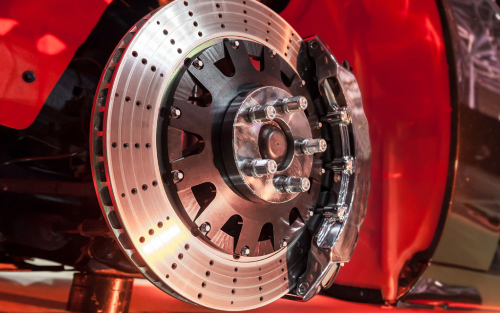 car brake disc of a car