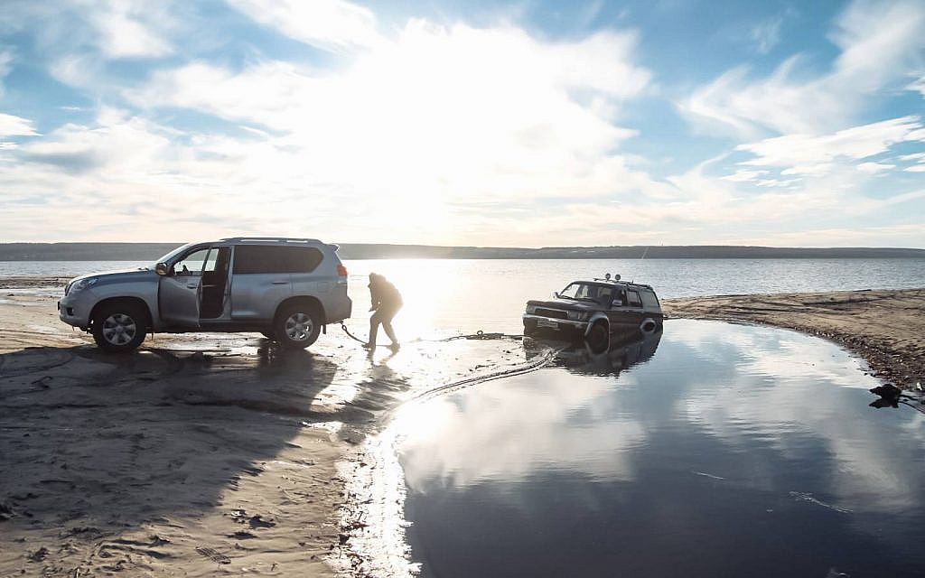a rope or cable can help pull a stuck vehicle 