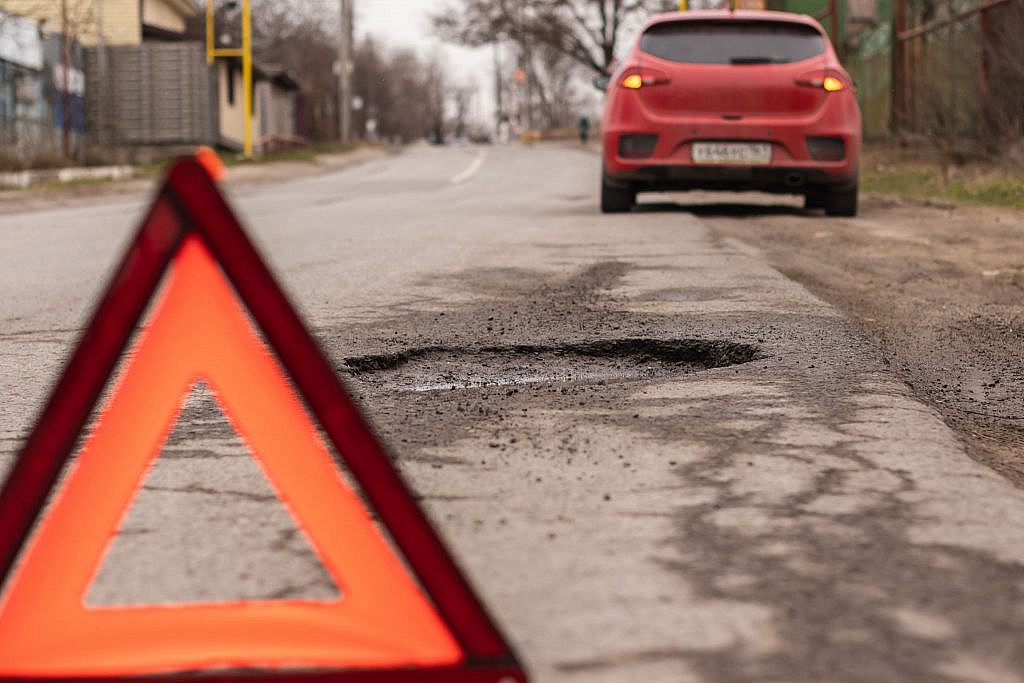 you must identify the impact of potholes on tyres
