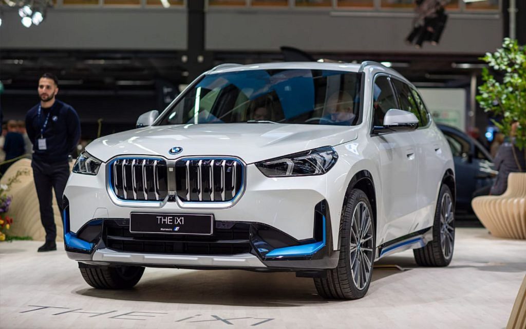 A new white colour BMW IX1