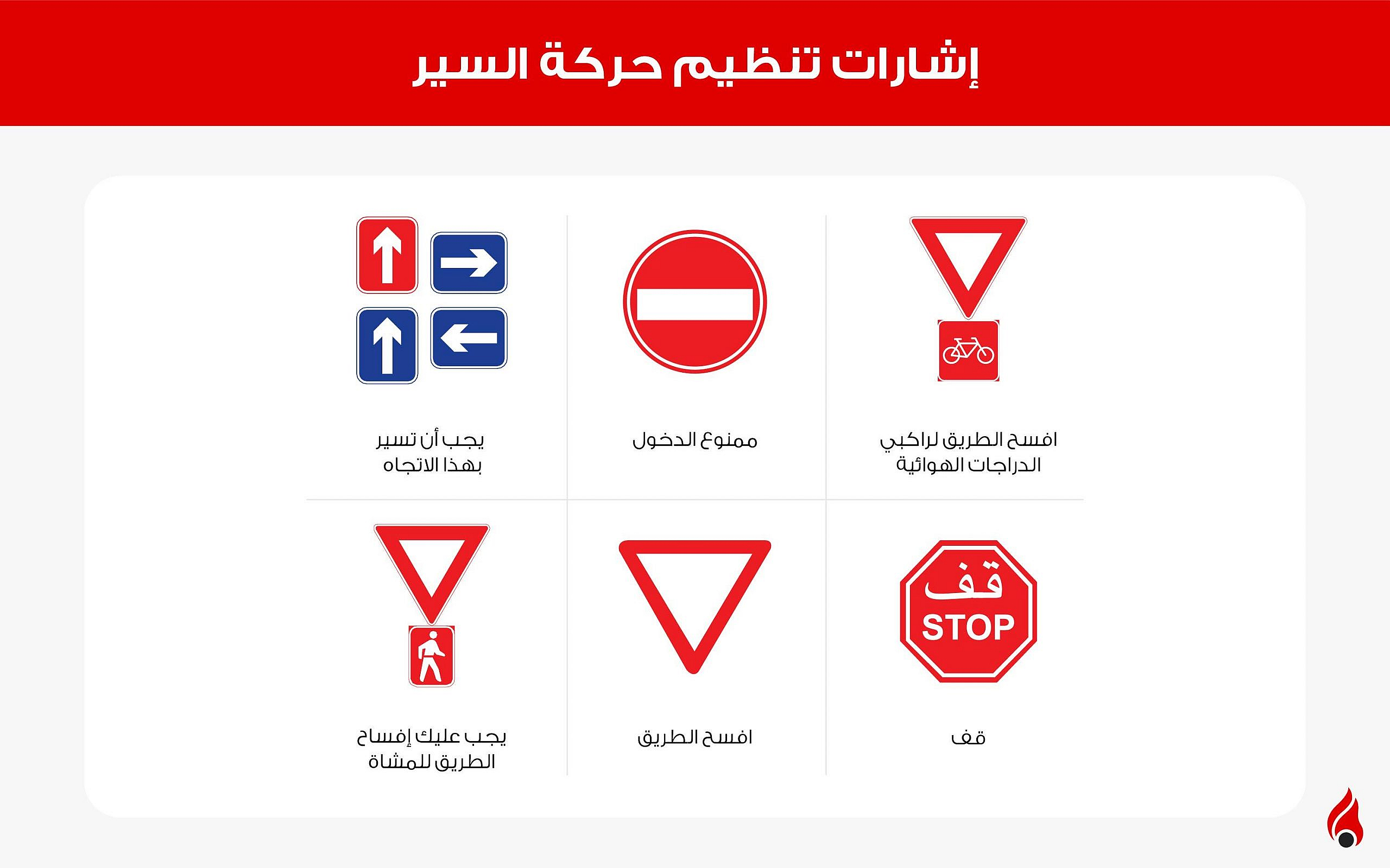 إشارات تنظيم حركة المرور في الإمارات