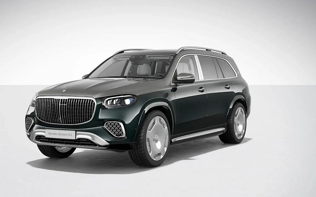 Black 2025 Maybach GLS with grey hood