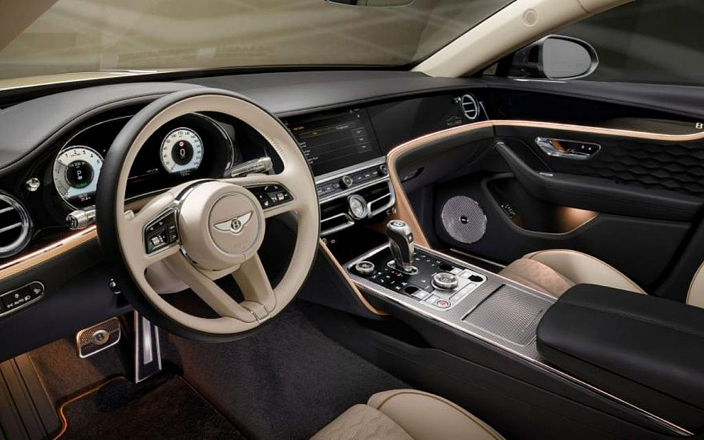 Interior of latest Bentley Flying Spur