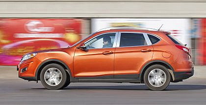 GS5 car model driving on the road of China.