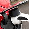 charging an electric car in the rain