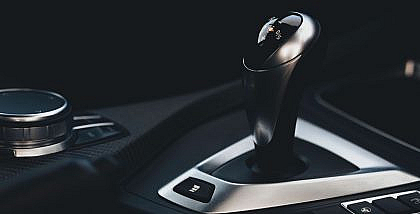 Close-up of a car's manual gear stick – Semi-automatic cars.