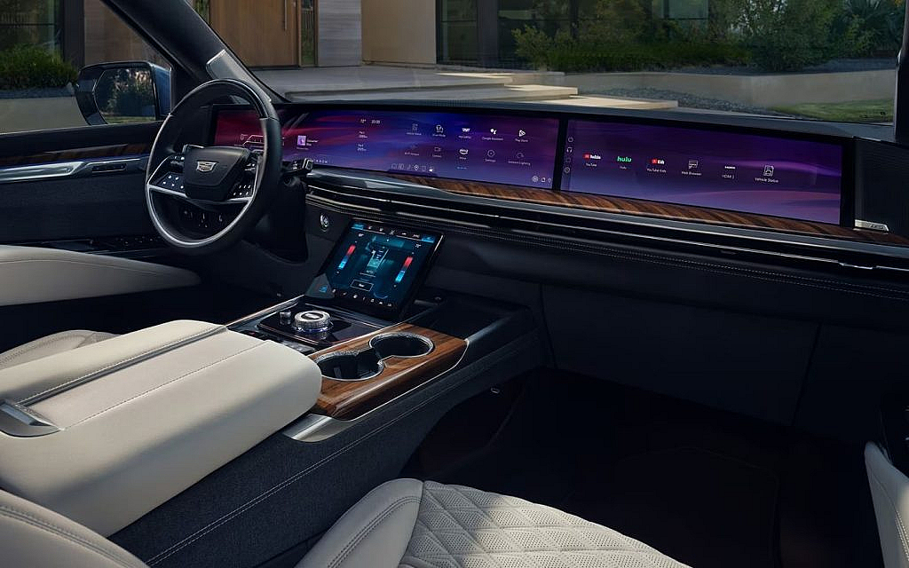 Interior of Cadillac Escalade 2025