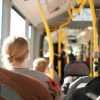 people riding the bus
