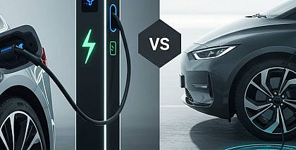 Plug-in vs wireless EV charging