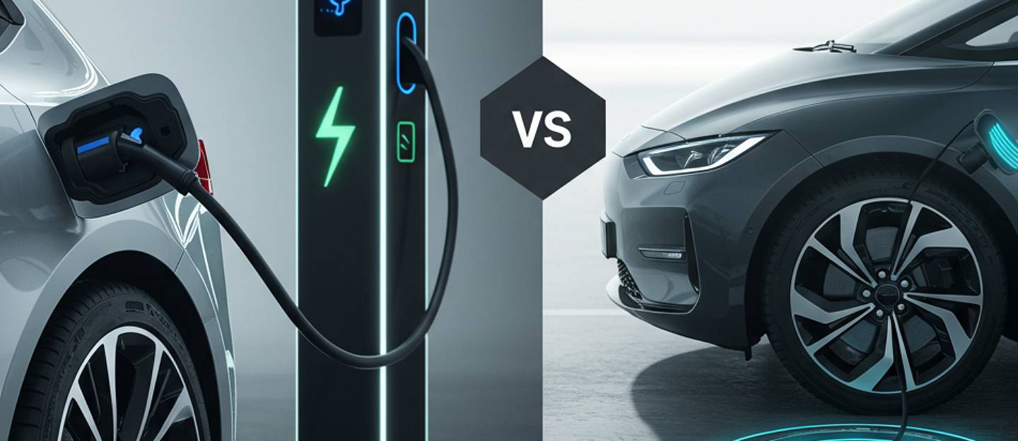 Plug-in vs wireless EV charging