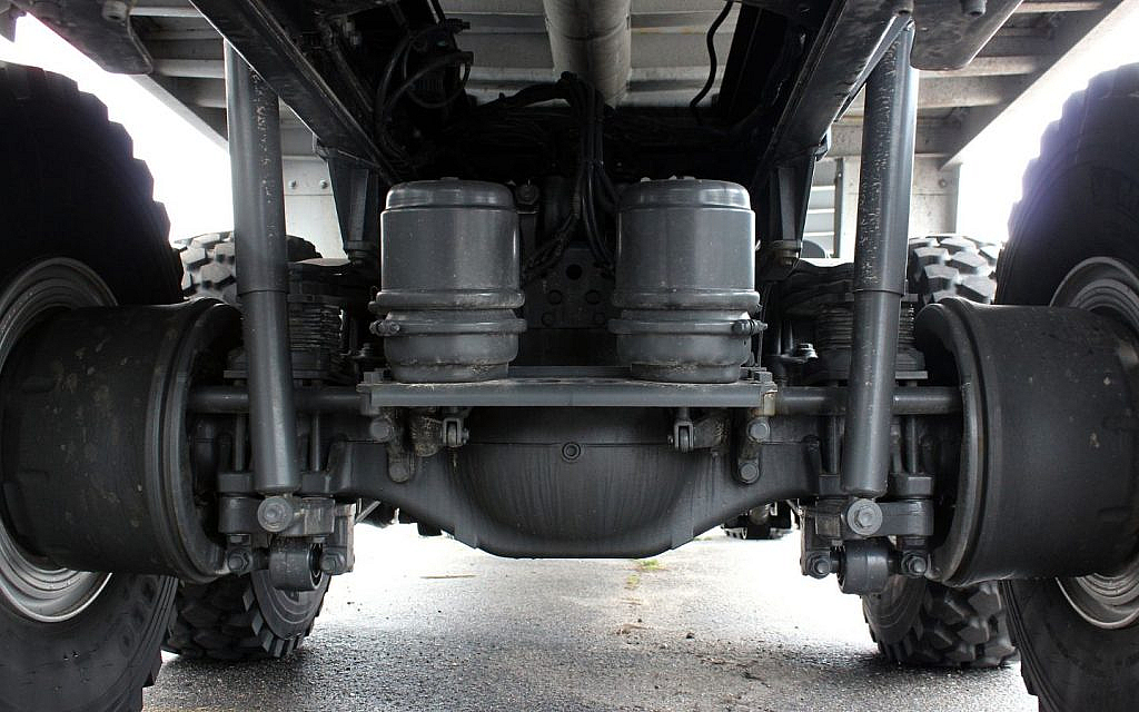 Mercedes-Benz car showcasing an advanced suspension system.