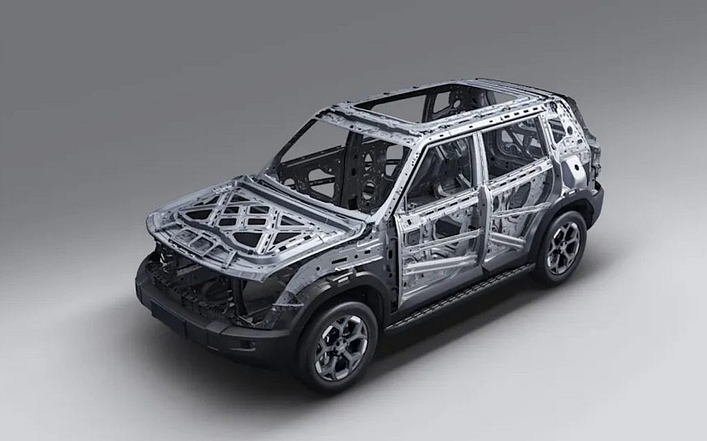 Steel body frame of Jetour T1
