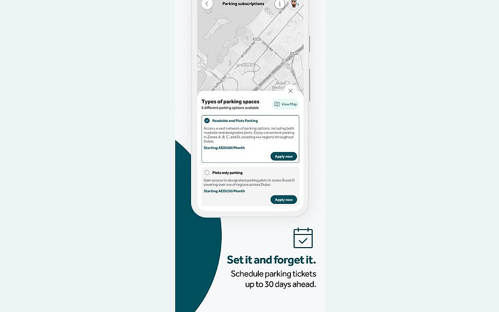 features of Dubai parkin app