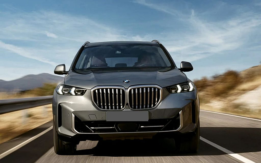 latest BMW X5 grey color on the road 