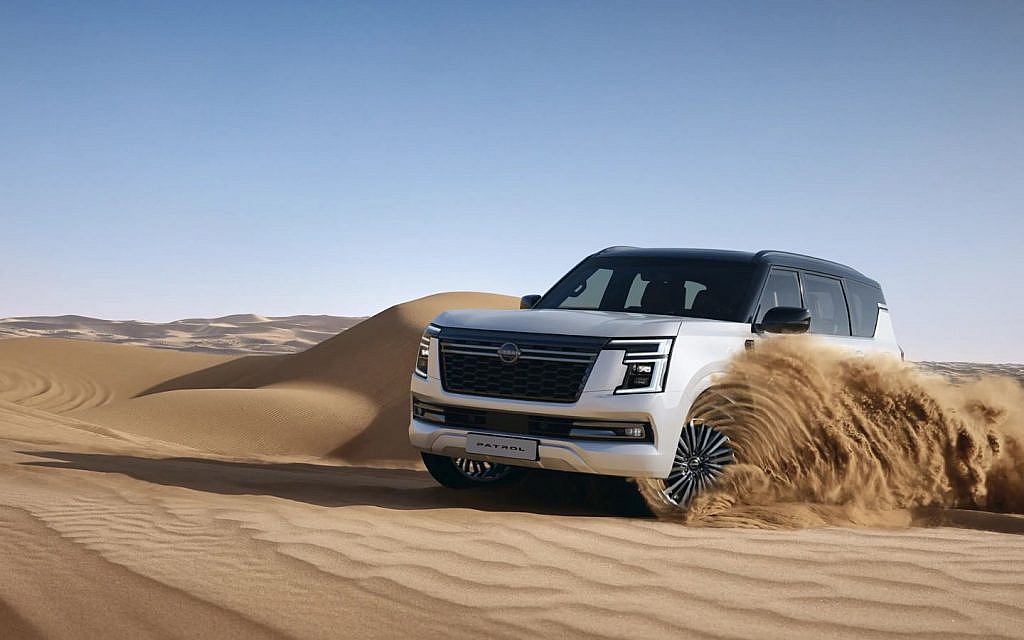 Latest Nissan Patrol in a desert
