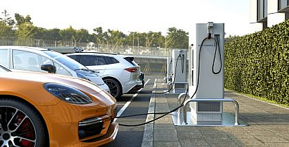 نقطة شحن السيارات الكهربائية