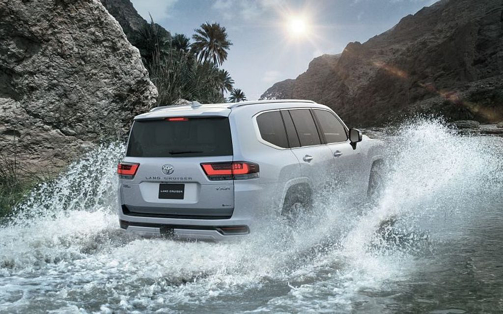 The LC300 combines off-road strength with Toyota’s first hybrid innovation.
