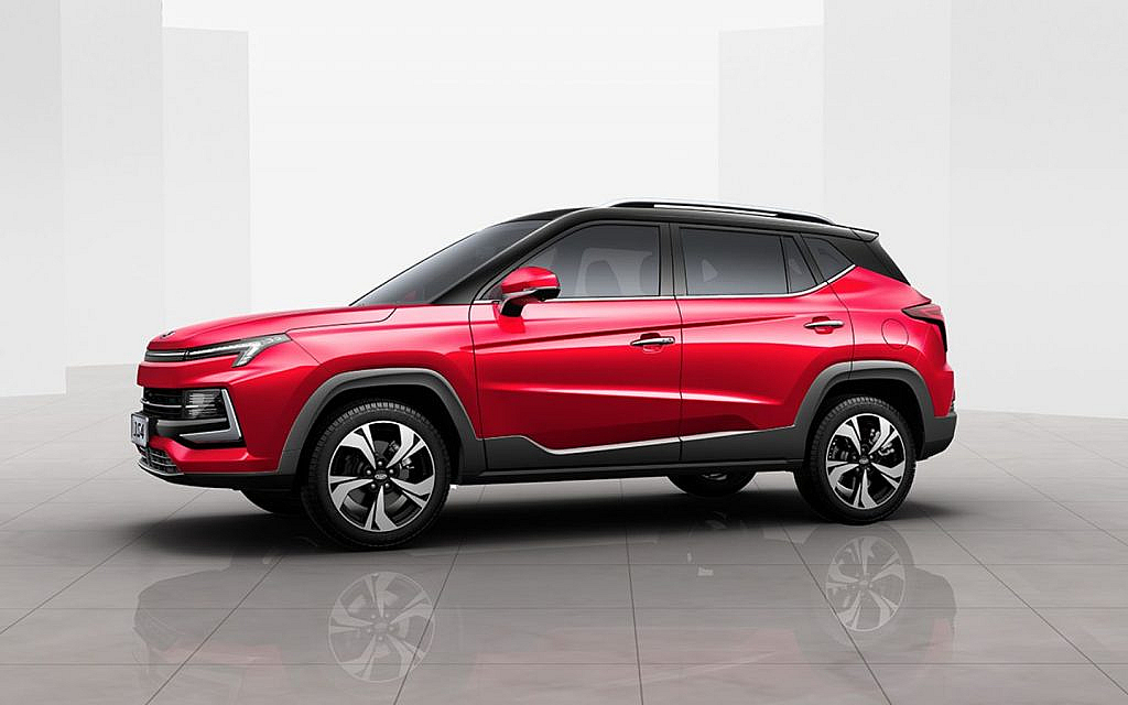 The 2025 red colour JS4 SUV by JAC