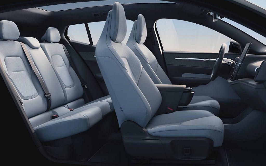 The interior is made from sustainable materials