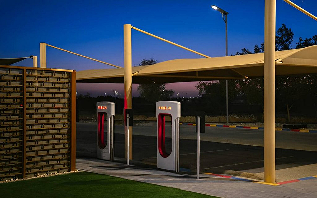 there are numerous tesla superchargers in the uae