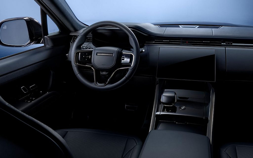 Black minimalstic interior of G-Class
