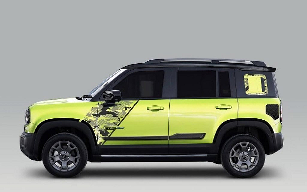 Camo theme of chevy spark EUV