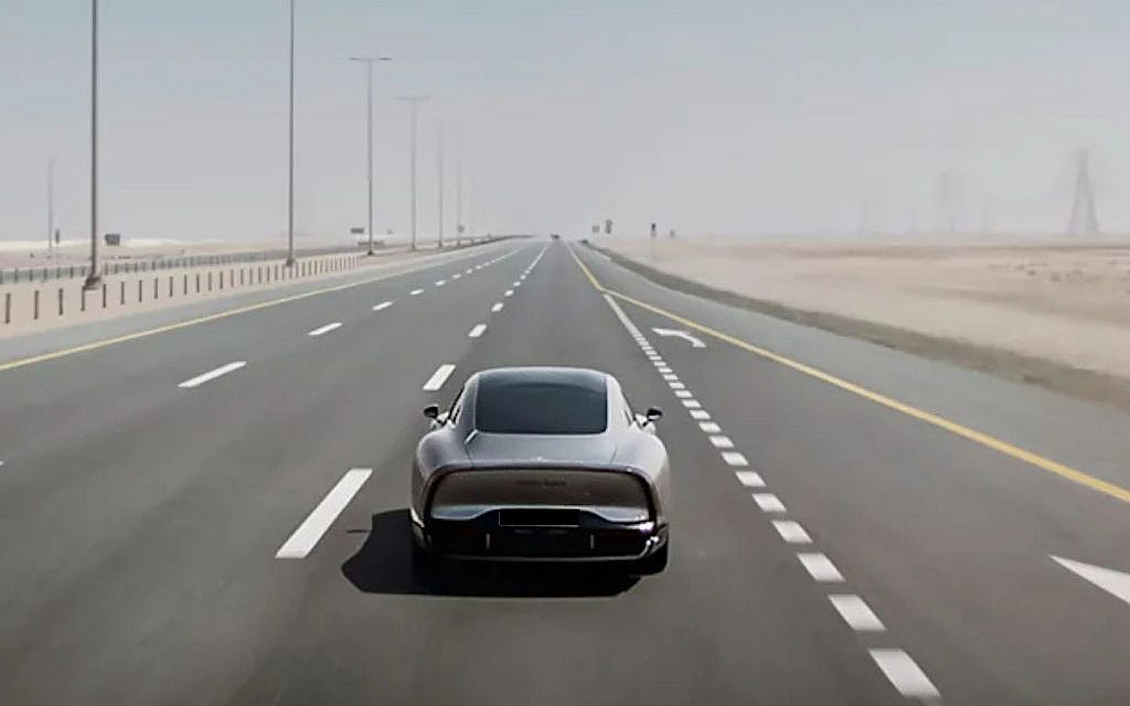 Mercedes EQXX on a test drive from Dubai to Riyadh