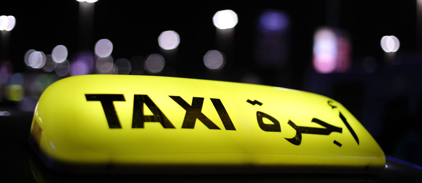 View of taxi board
