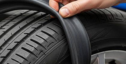 Insert a tube in a tubeless tyre