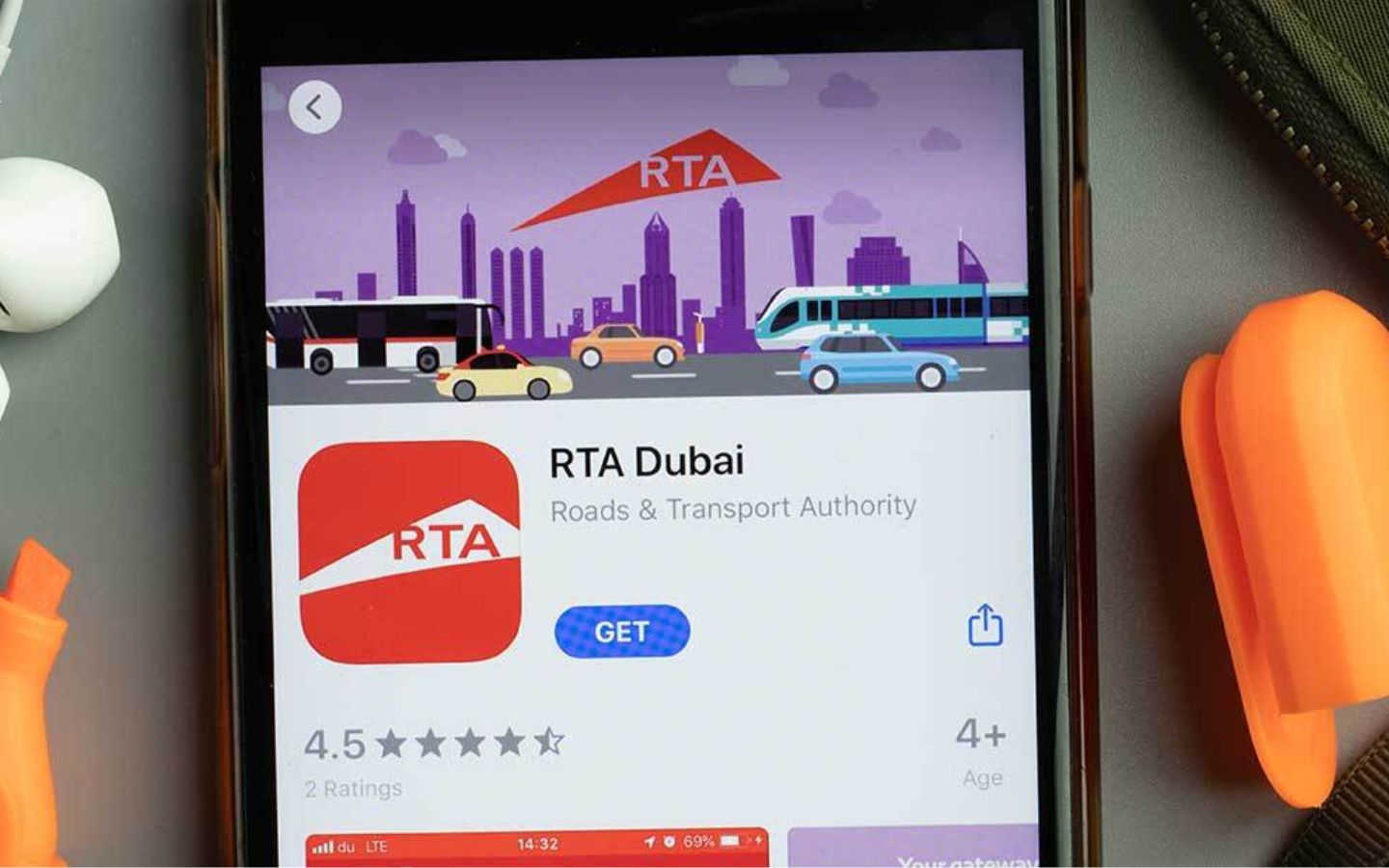 تطبيق هيئة الطرق والمواصلات دبي