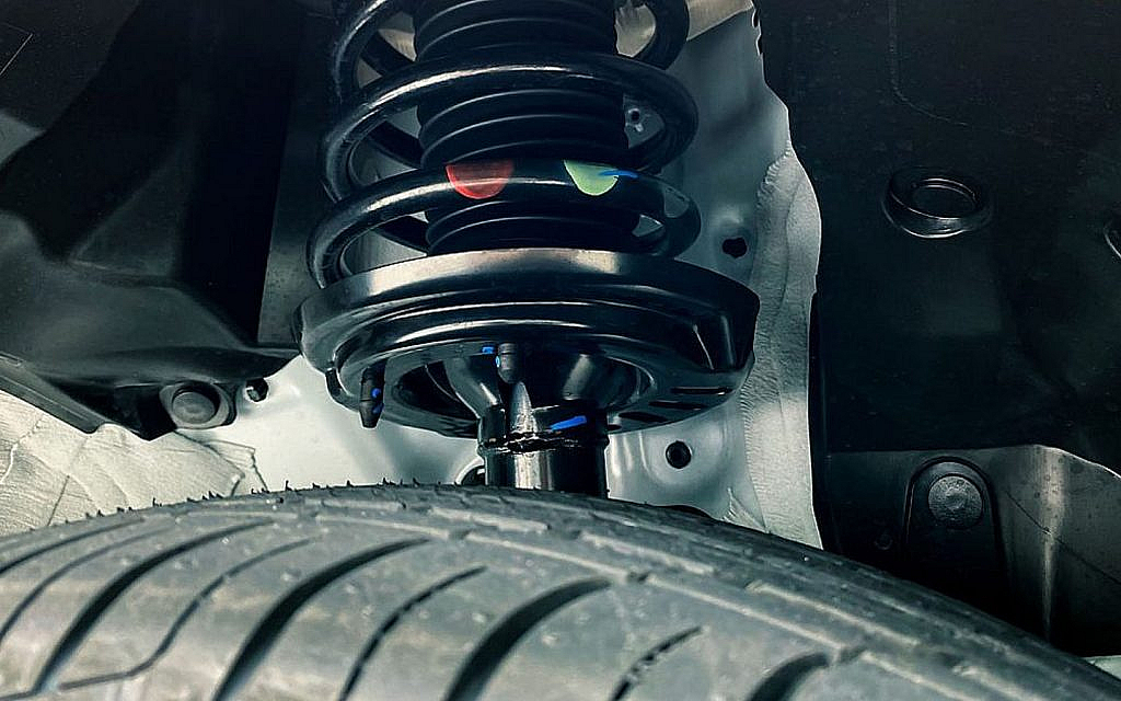 A suspension of an electric car