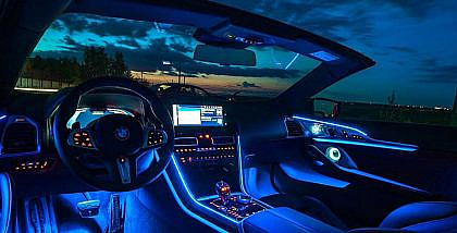 distracting interior lights can be one of the harmful car accessories